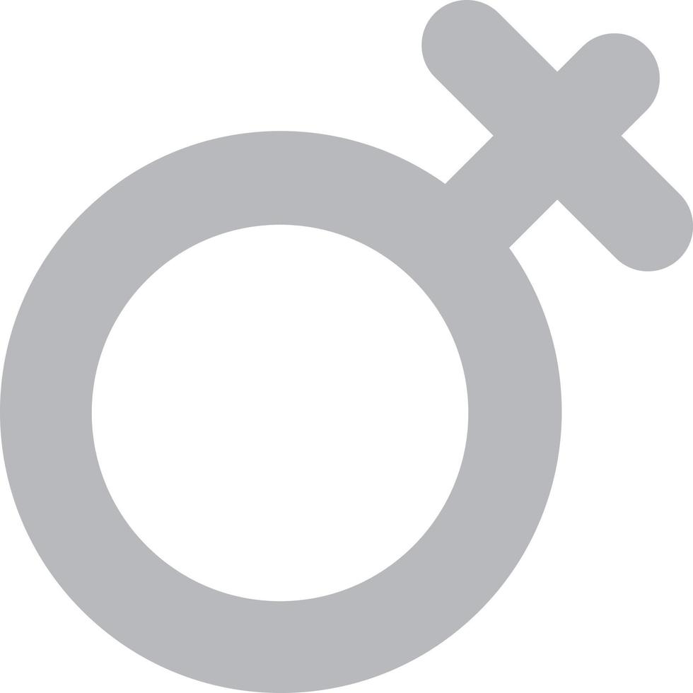 Female Sign Flat Greyscale vector