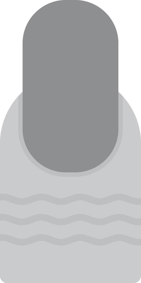 Nail Flat Greyscale vector