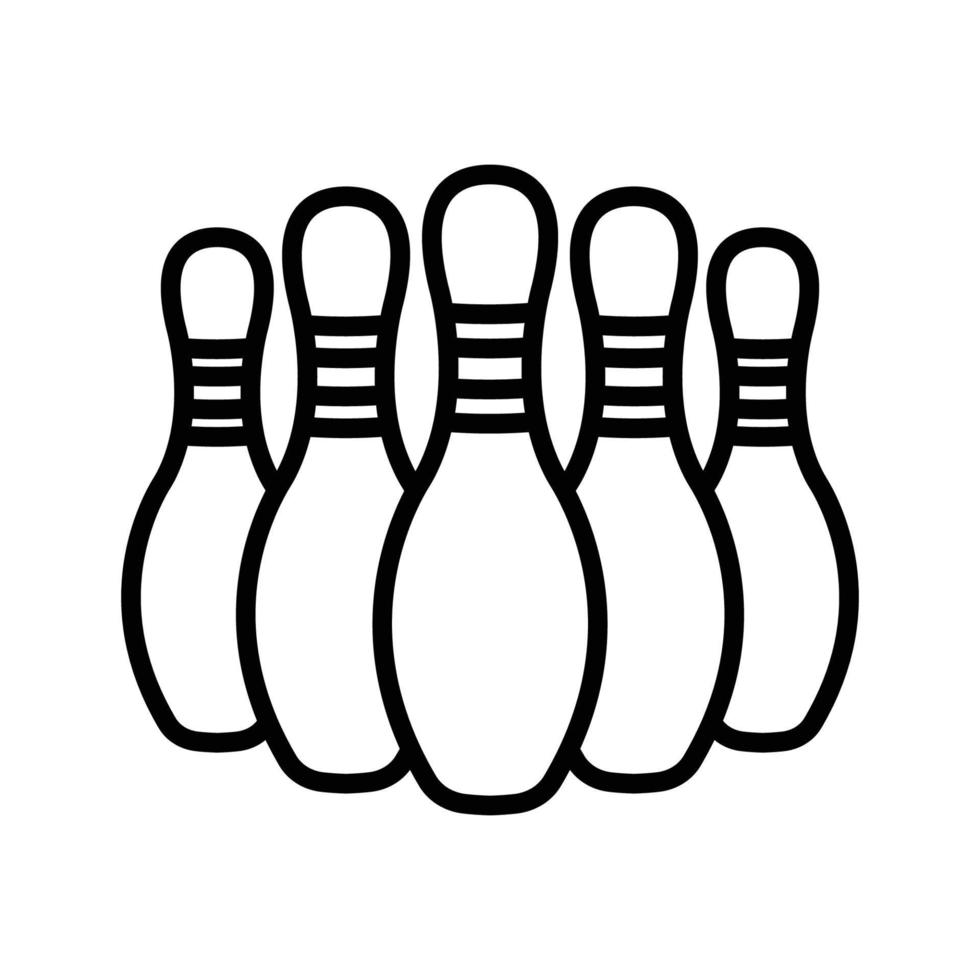 bowling icon vector design template