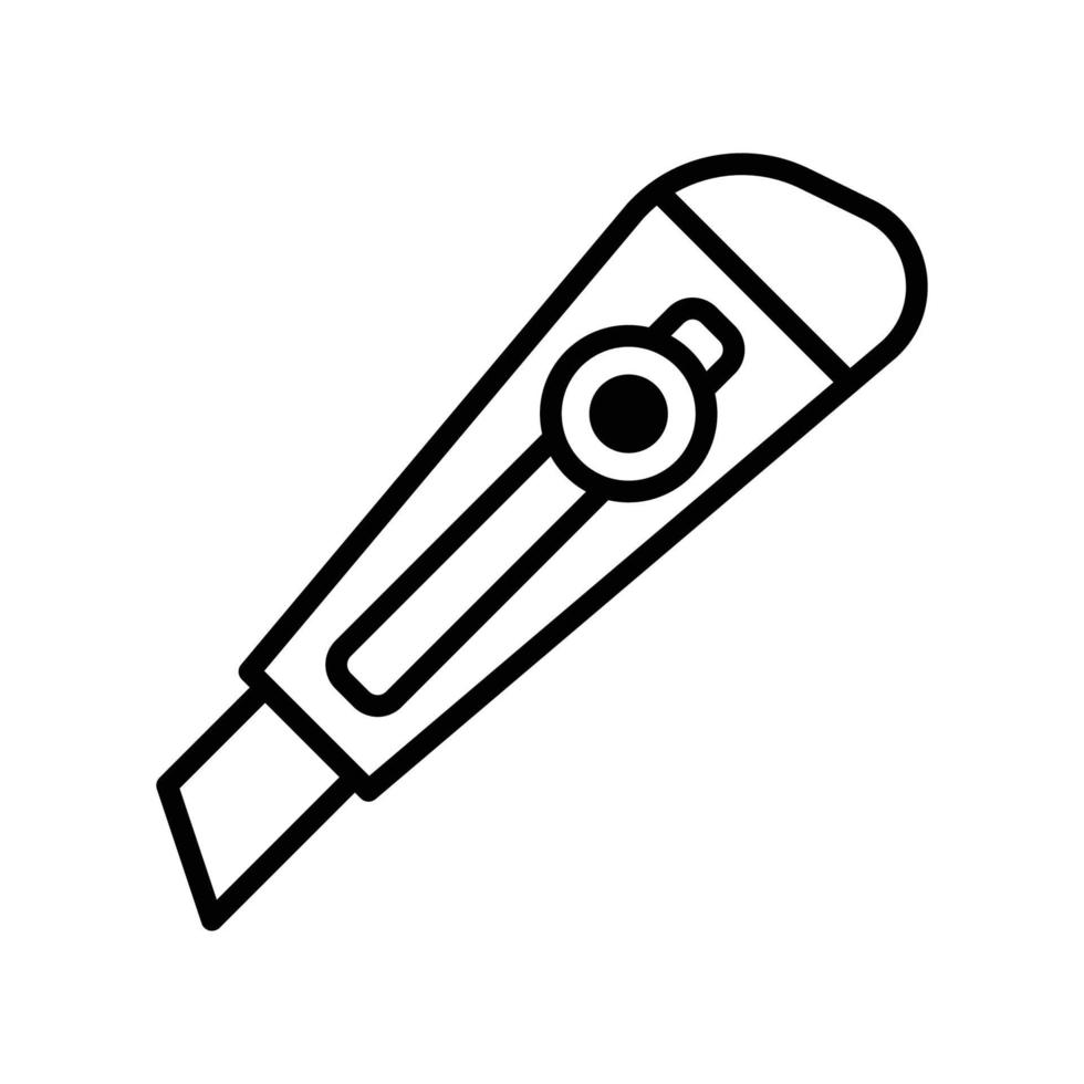 plantilla de diseño de vector de icono de cuchillo de corte