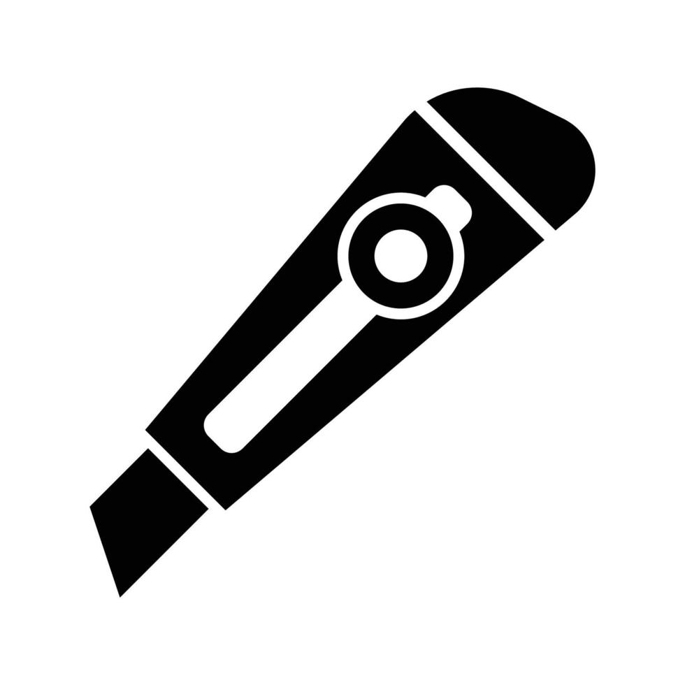 plantilla de diseño de vector de icono de cuchillo de corte