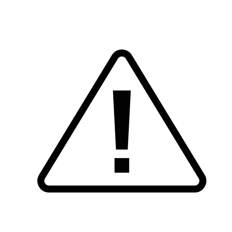 attention icon vector design template