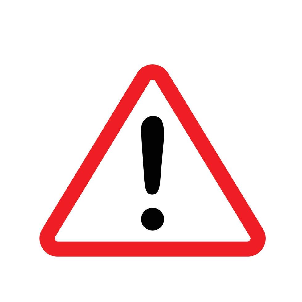 attention icon vector design template