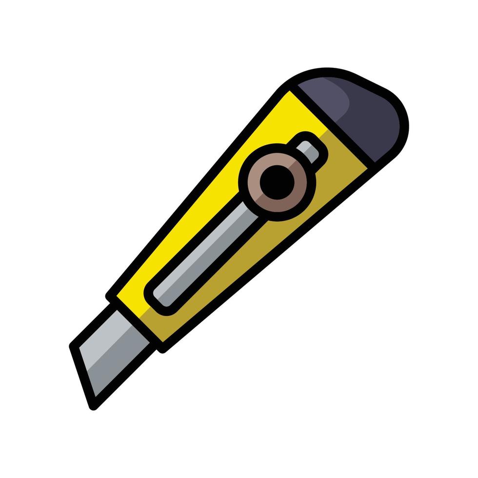 plantilla de diseño de vector de icono de cuchillo de corte