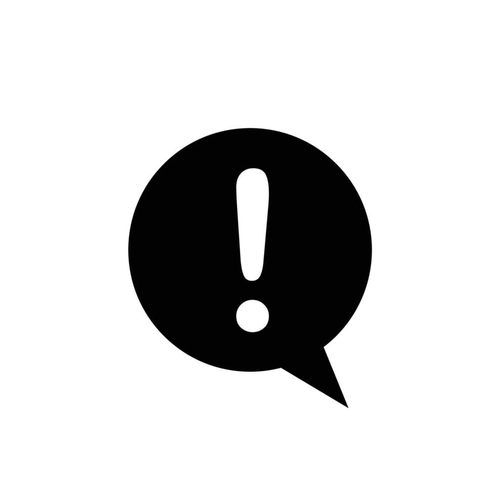 attention icon vector design template
