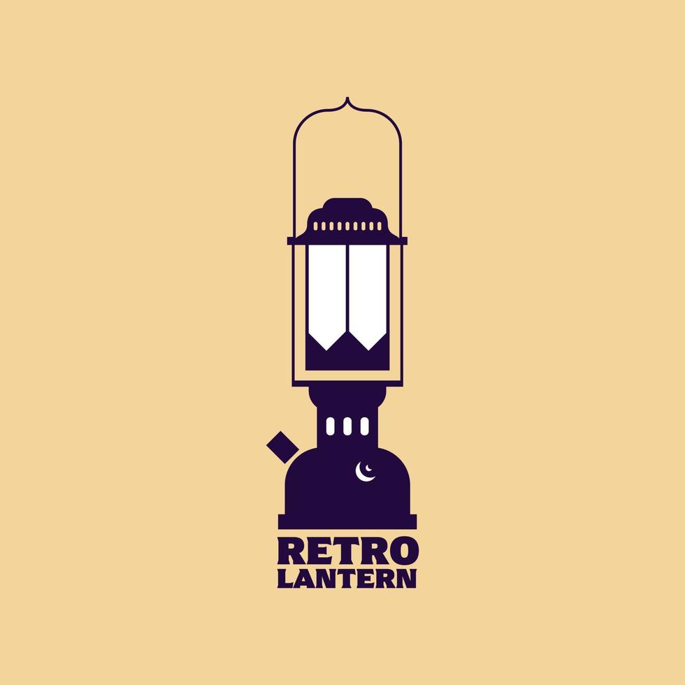 Retro Lamp Logo vector