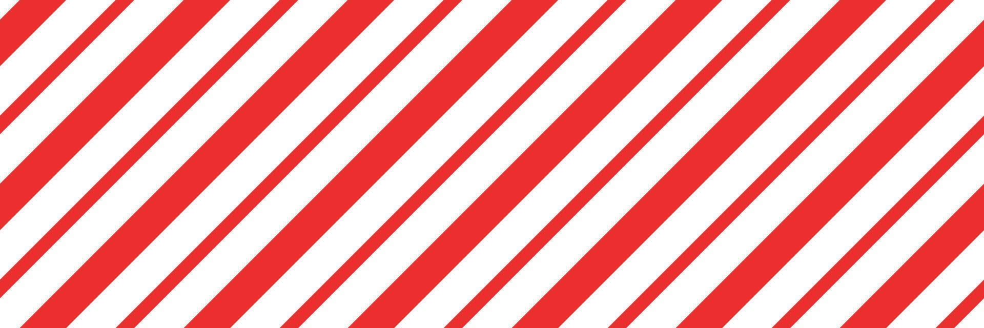 Christmas candy cane striped seamless pattern. Christmas candycane background with red stripes. Caramel diagonal print. Xmas traditional wrapping texture. Vector illustration