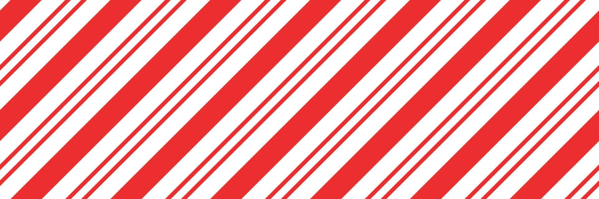 Christmas candy cane striped seamless pattern. Christmas candycane background with red stripes. Caramel diagonal print. Xmas traditional wrapping texture. Vector illustration