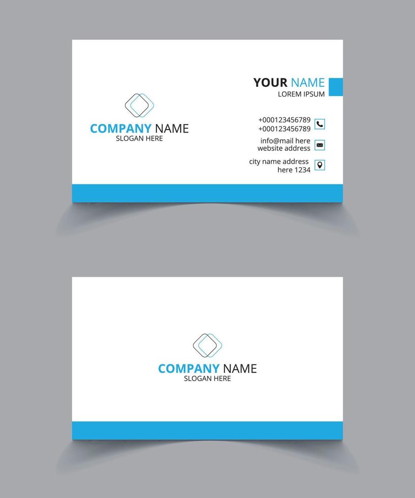 Modern creative business card design template vector