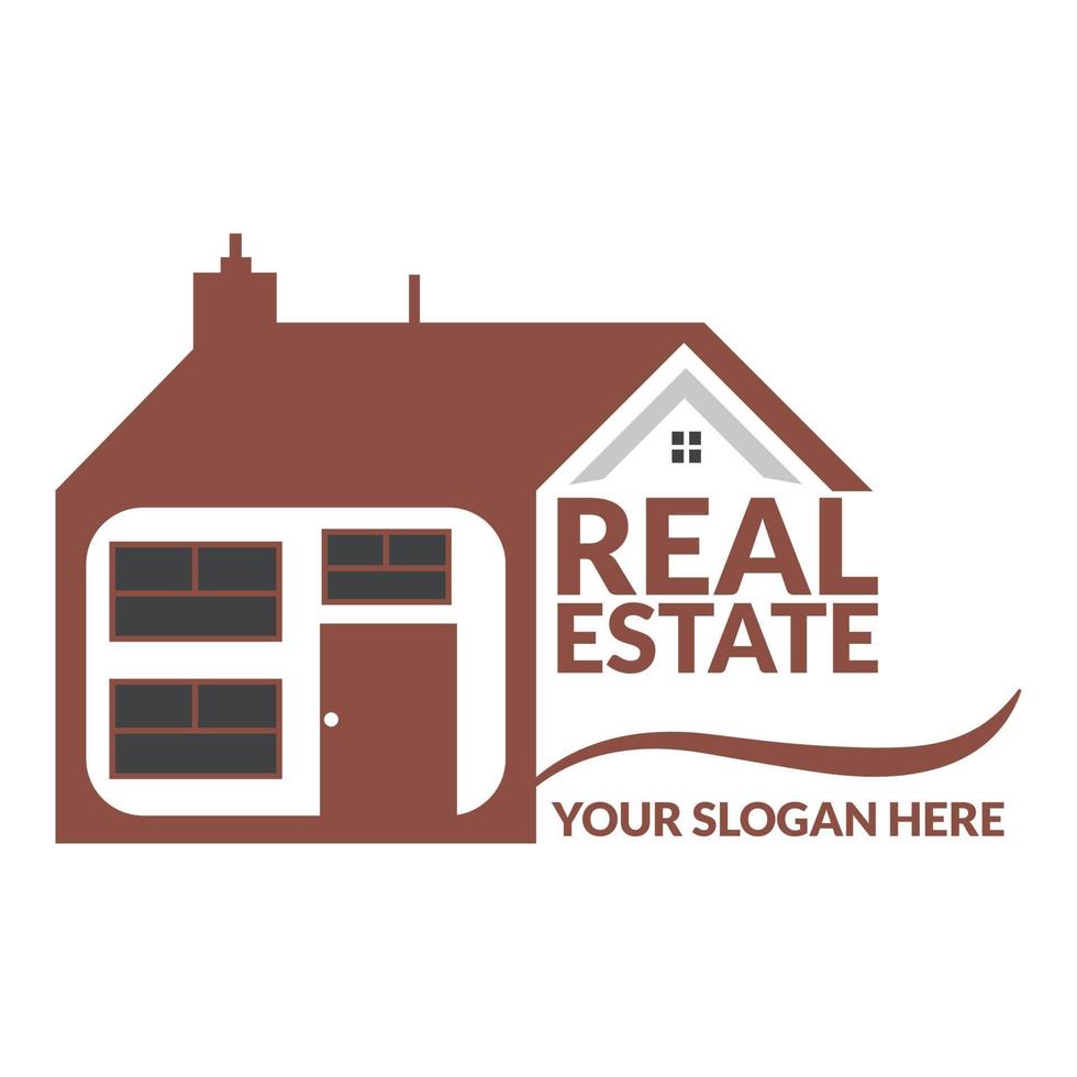 PReal estate logo design. Logo can be used for real estate companies vector