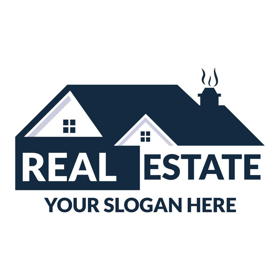 PReal estate logo design. Logo can be used for real estate companies vector