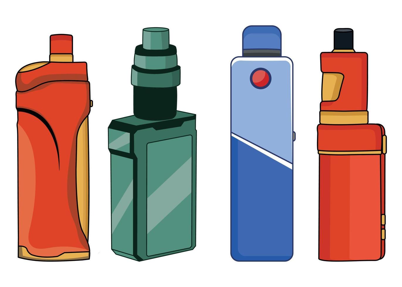 Vape cigarette Vape shop vector element,