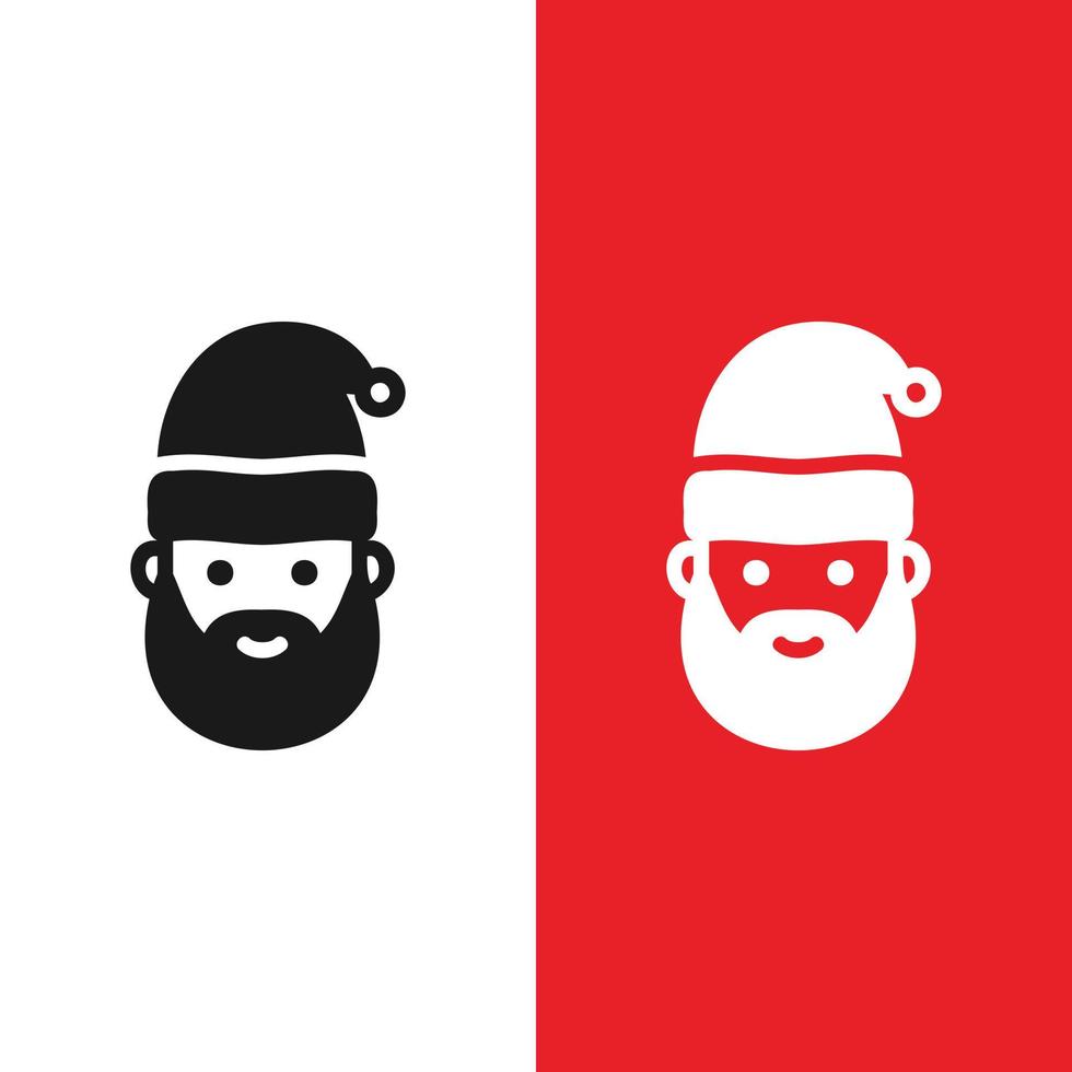 Christmas Xmas Santa Claus Vector icon in Glyph Style