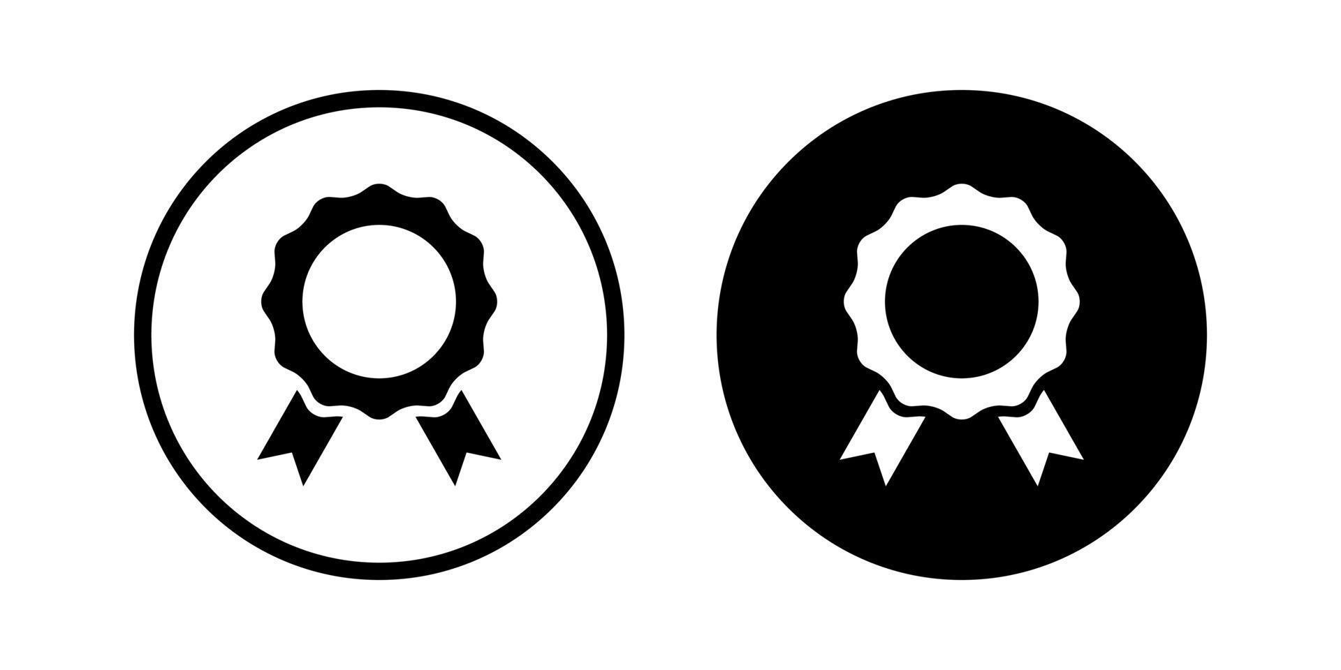 vector de icono de insignia de ganador aislado en el fondo del círculo