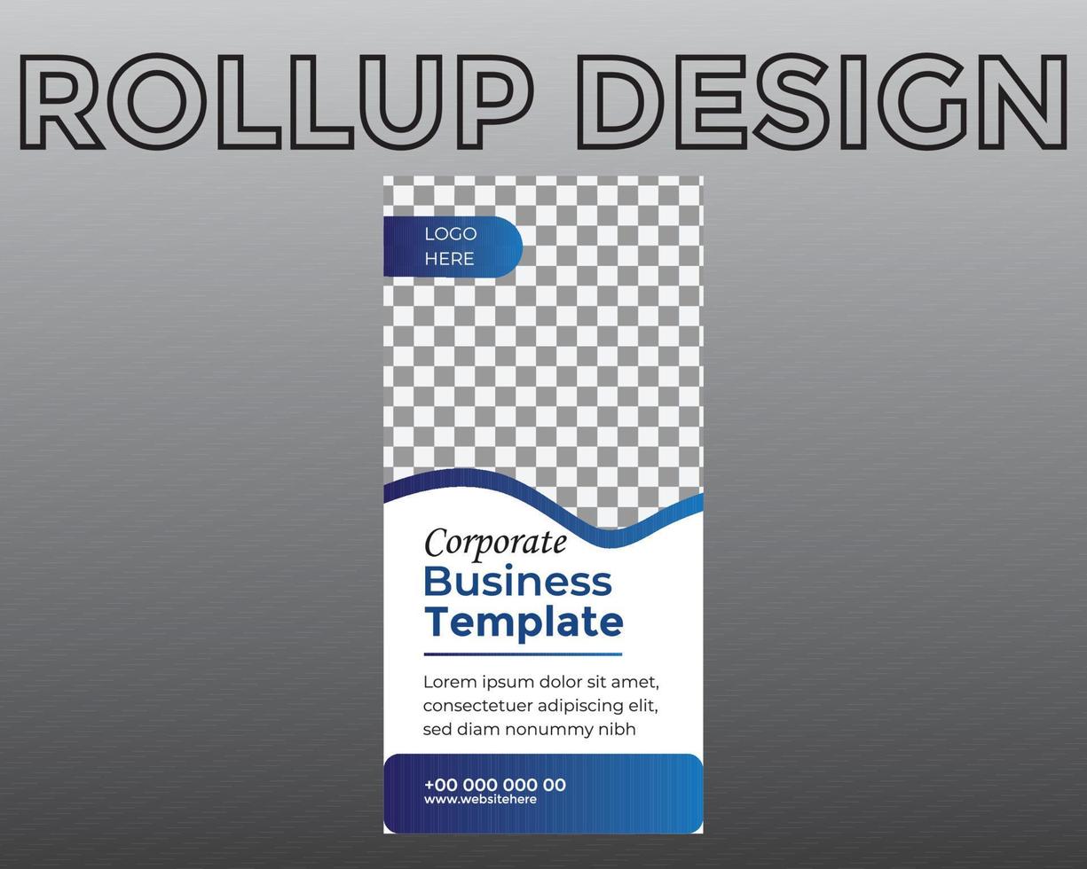 Roll Up Design Template , vector