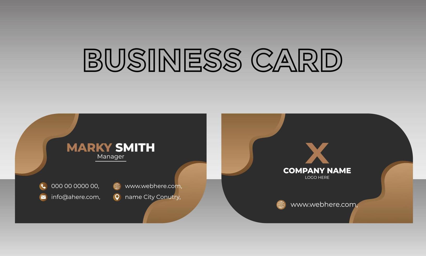 Business Card Leaf vector