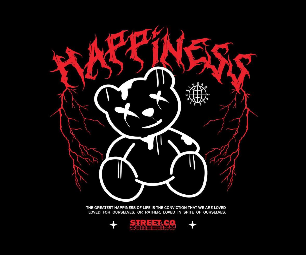 graphic design for creative clothing, for streetwear and urban style t-shirts design, hoodies, etc vector