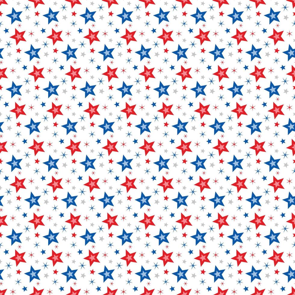american independence day seamless pattern vector