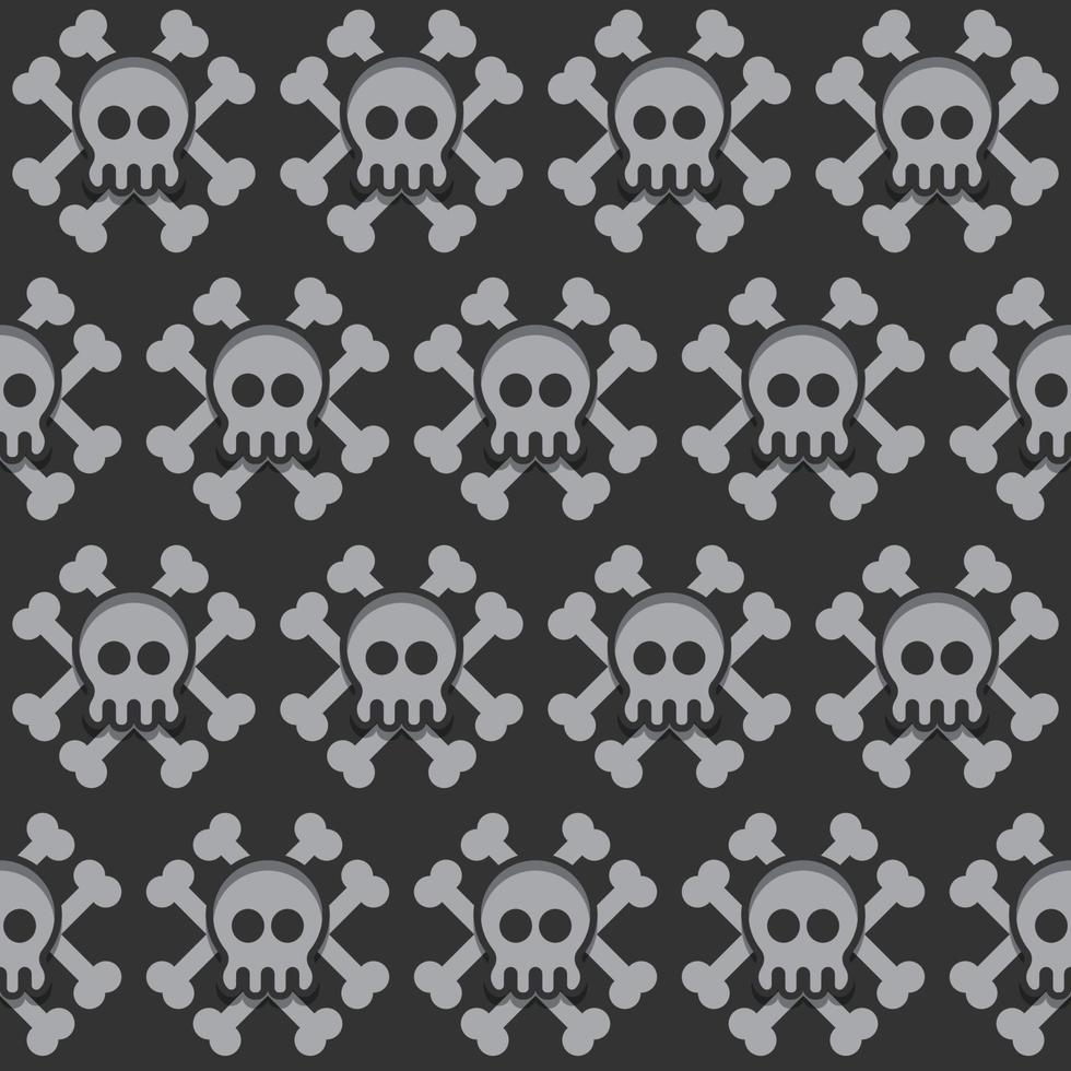 cute  skull seamless pattern background vector