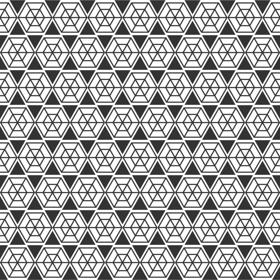 simple hexagon seamless pattern background vector