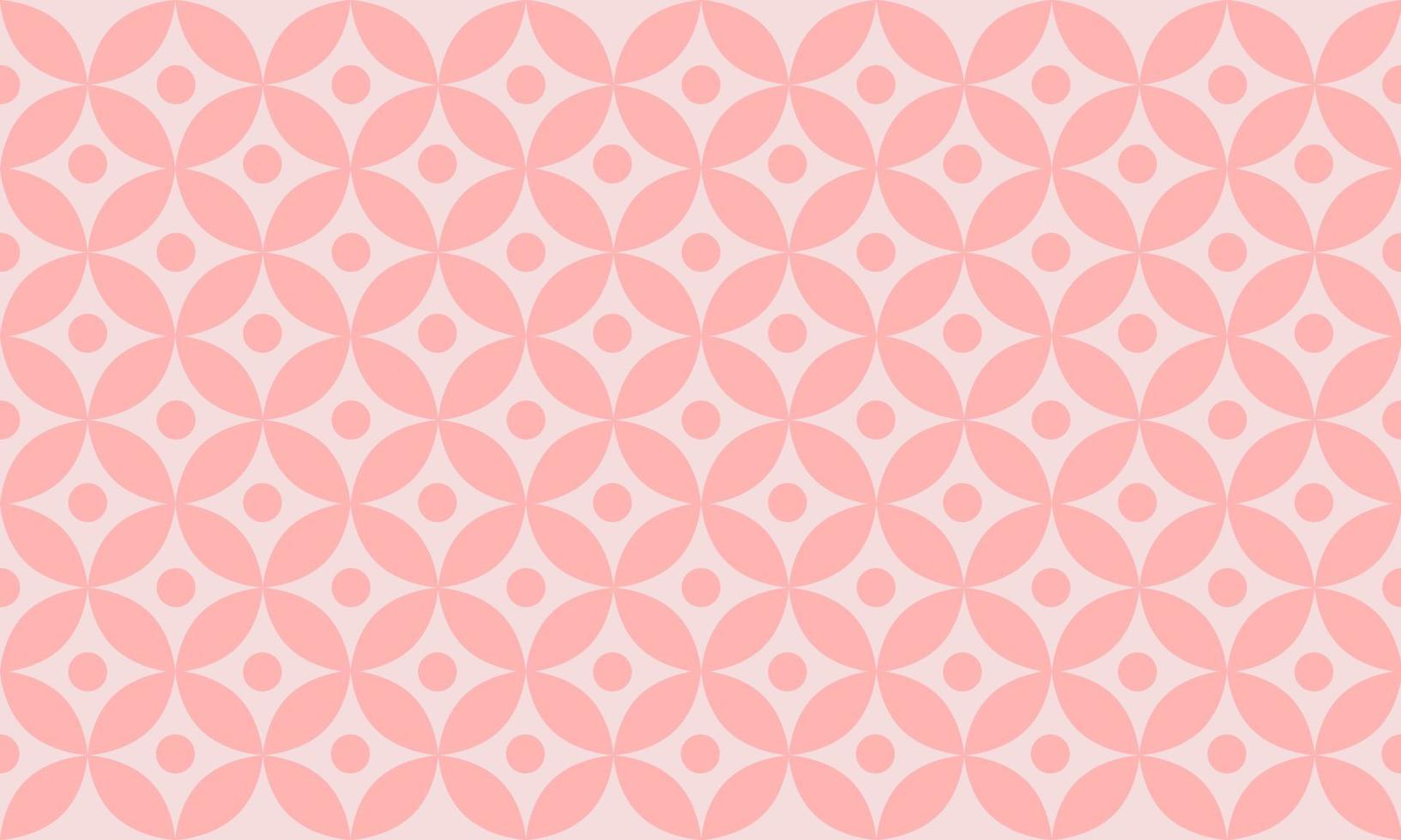 Pink geometric pattern background with circle. vector
