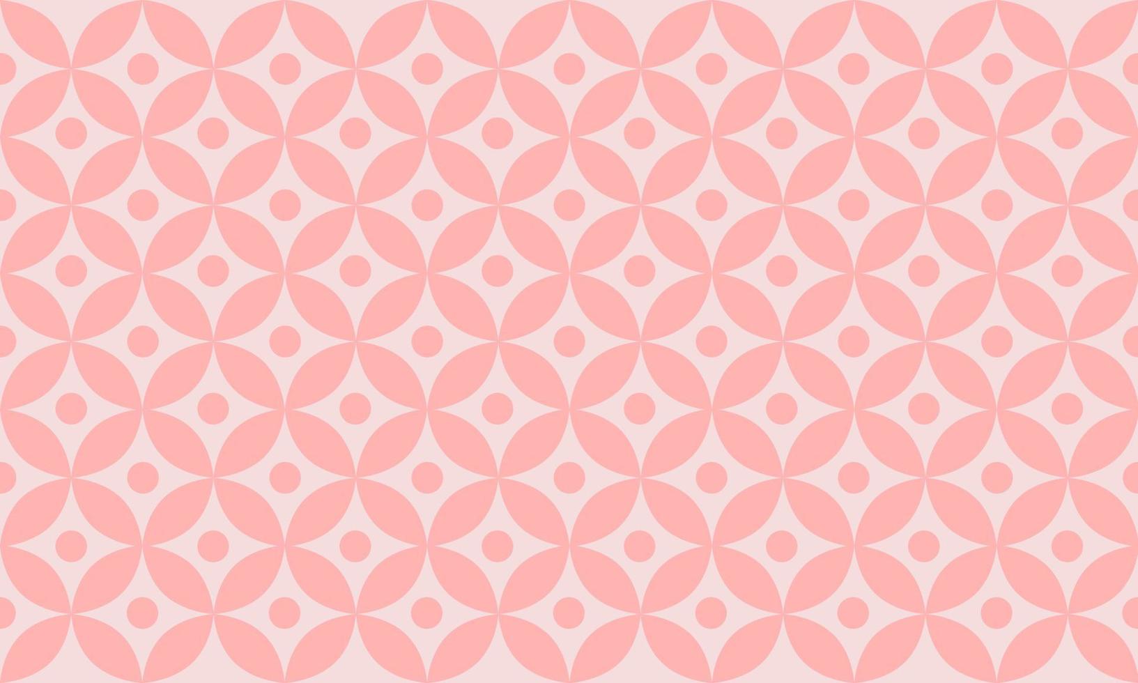 Pink geometric pattern background with circle. vector