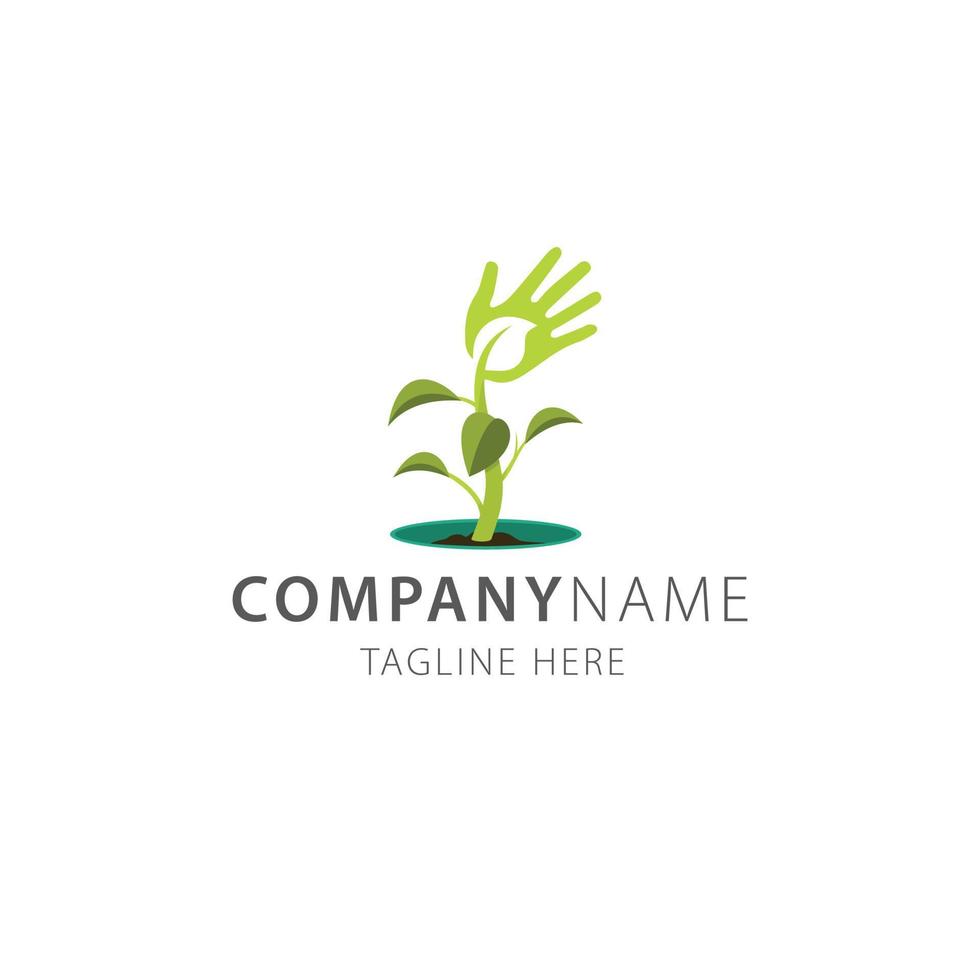 save eco tree leaf logo vector illustration