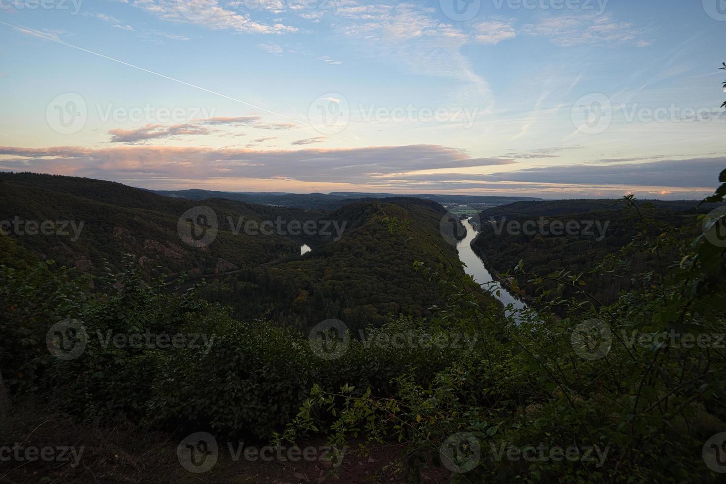 View of the Saar loop in Saarland. photo