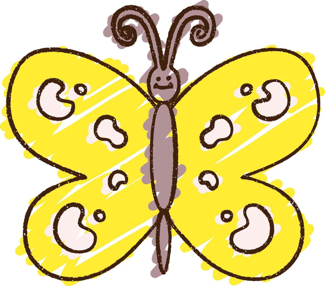 Butterfly Chalk Drawing 9736202 Vector Art at Vecteezy