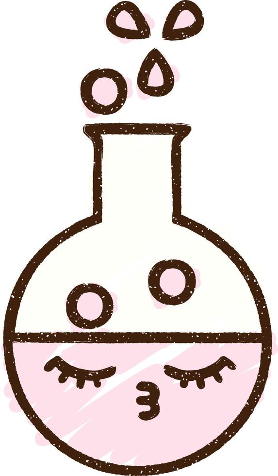 Chemicals Chalk Drawing vector