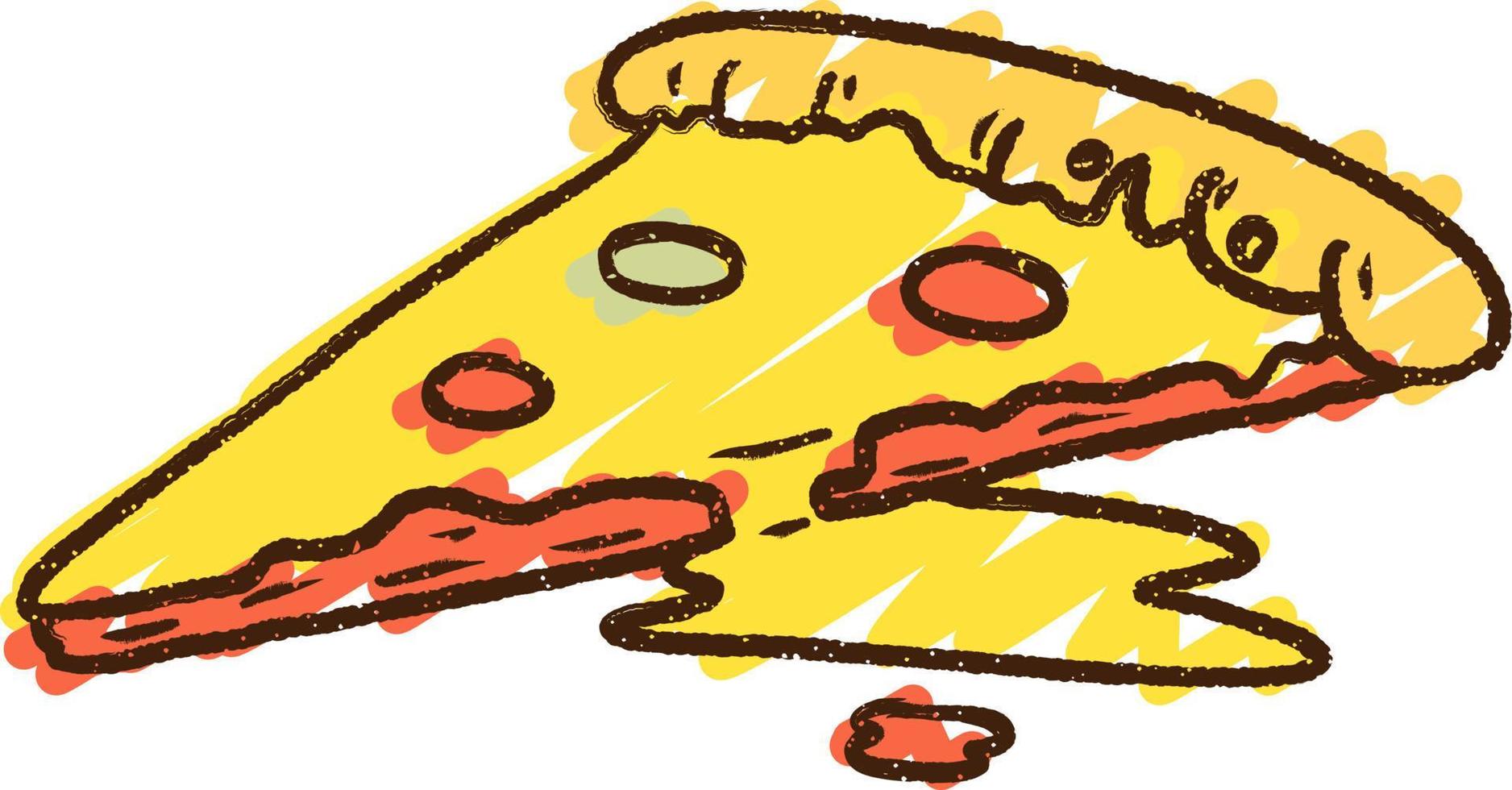 Pizza Chalk Drawing 9736347 Vector Art at Vecteezy