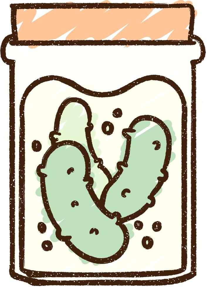 Pickles Chalk Drawing vector