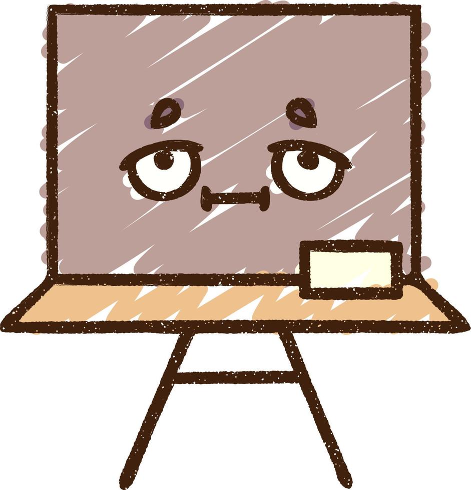 School Blackboard Chalk Drawing vector