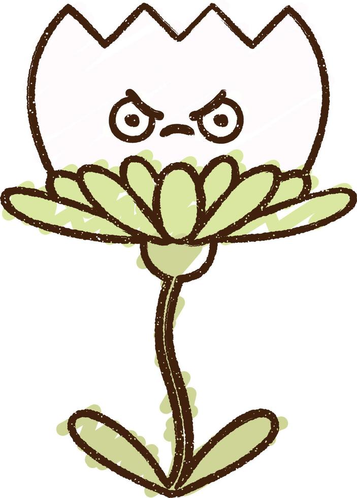 Flower Chalk Drawing vector