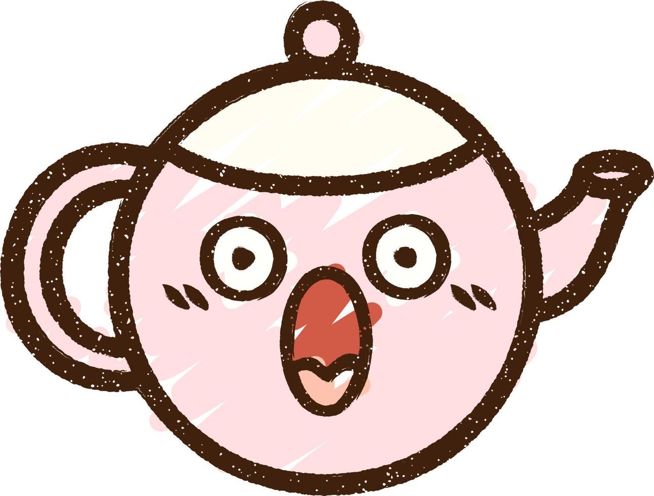 Teapot Chalk Drawing vector