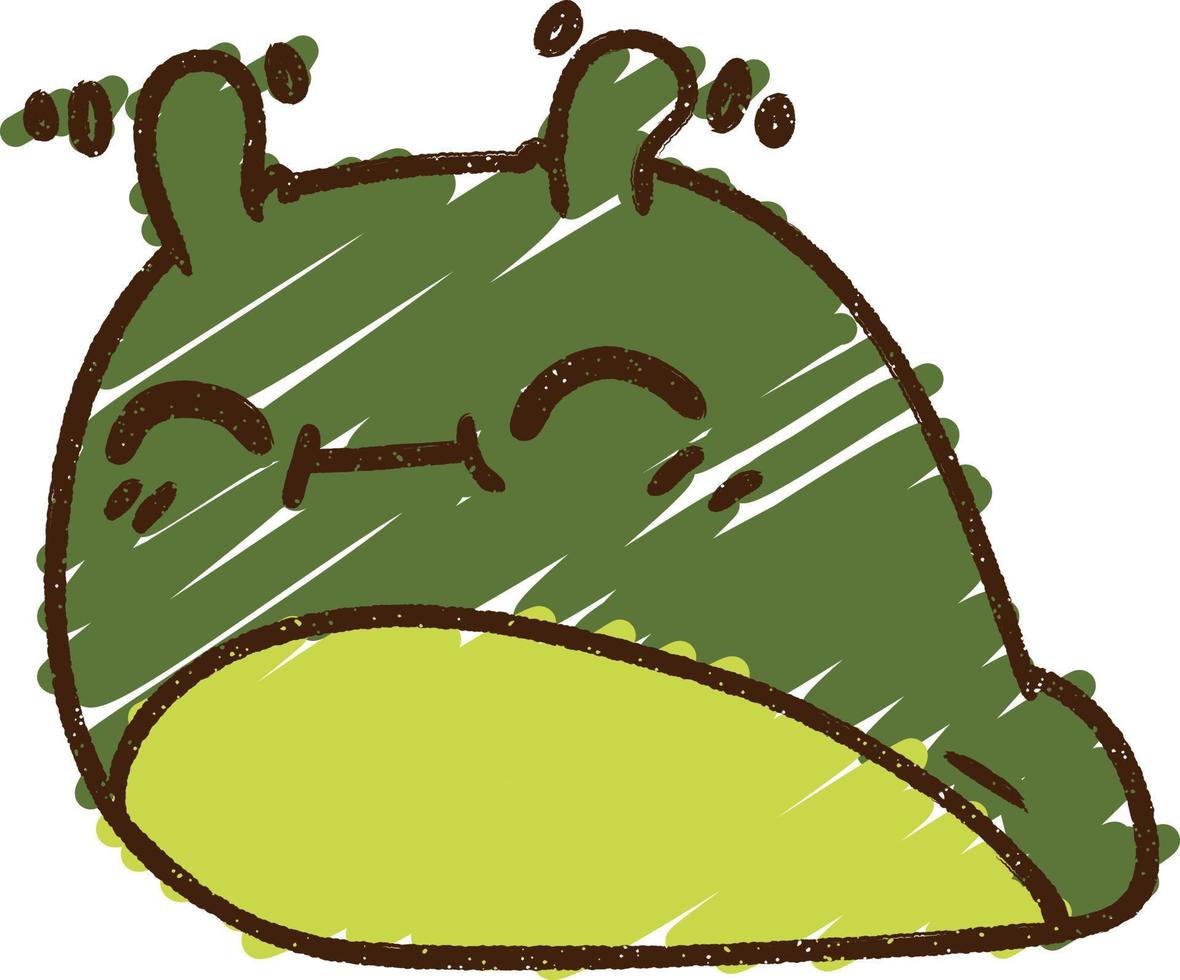 Slug Chalk Drawing vector