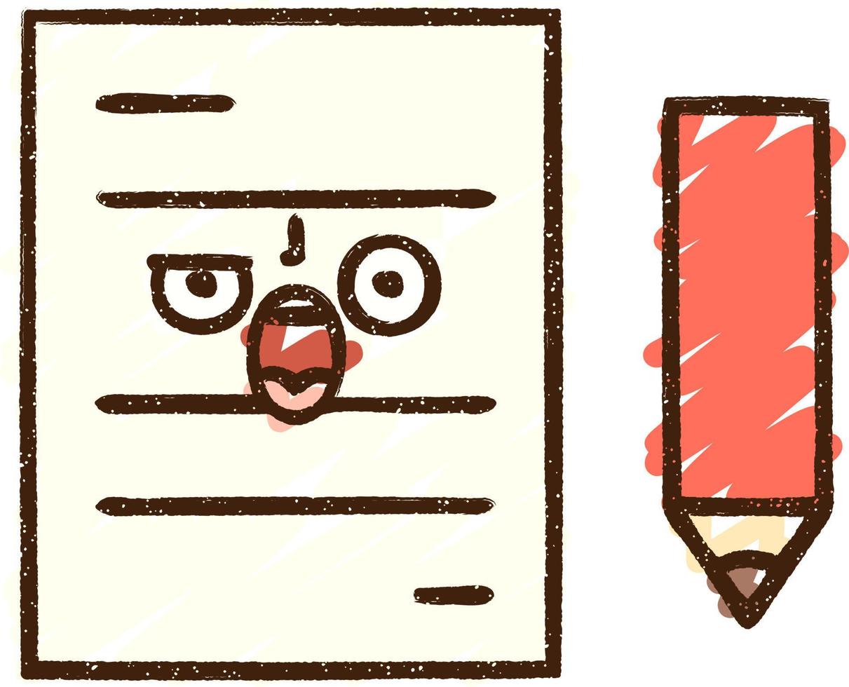 Paper Chalk Drawing vector