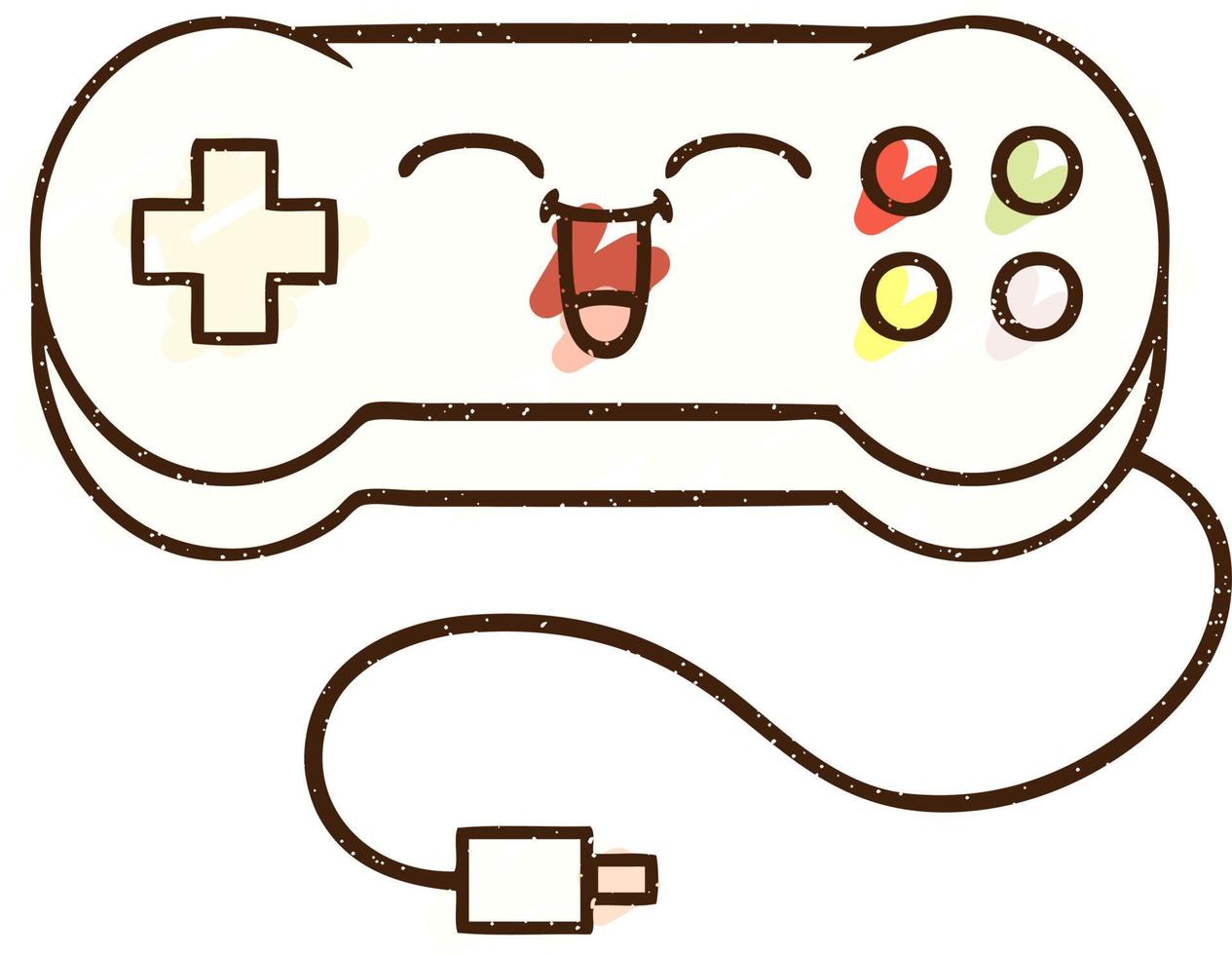 Game Controller Chalk Drawing vector