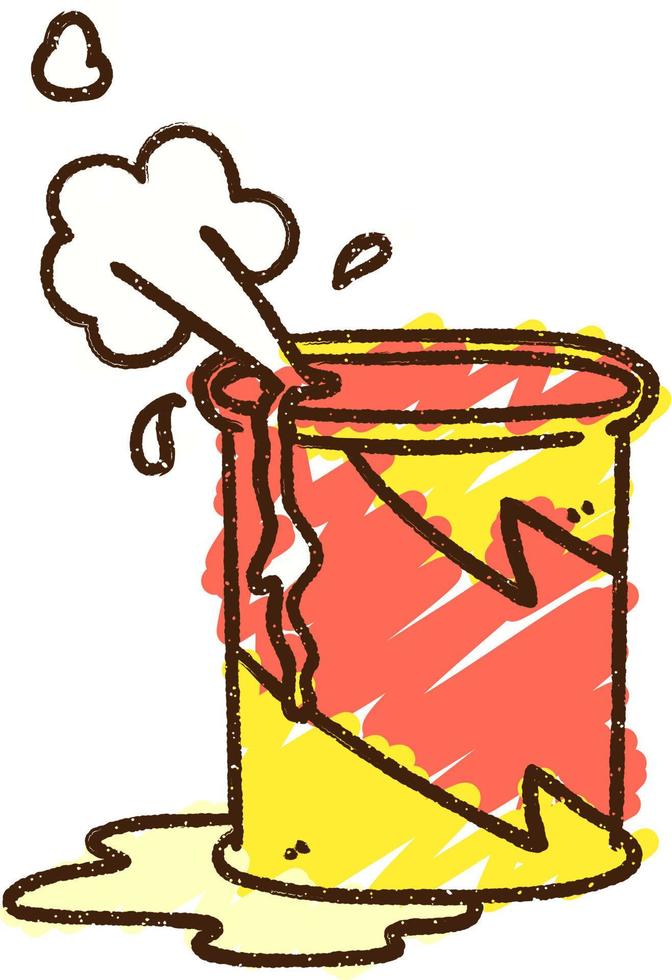 Fizzy Soda Chalk Drawing vector