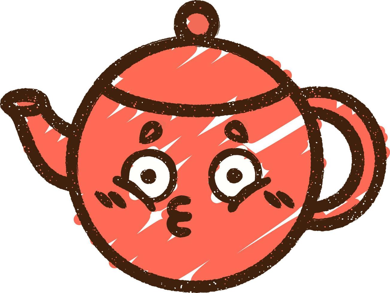 Teapot Chalk Drawing vector