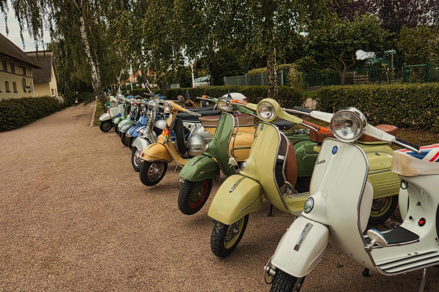 vespa an old motorcycle. from the sixties. Cult and and beautiful to look at. photo