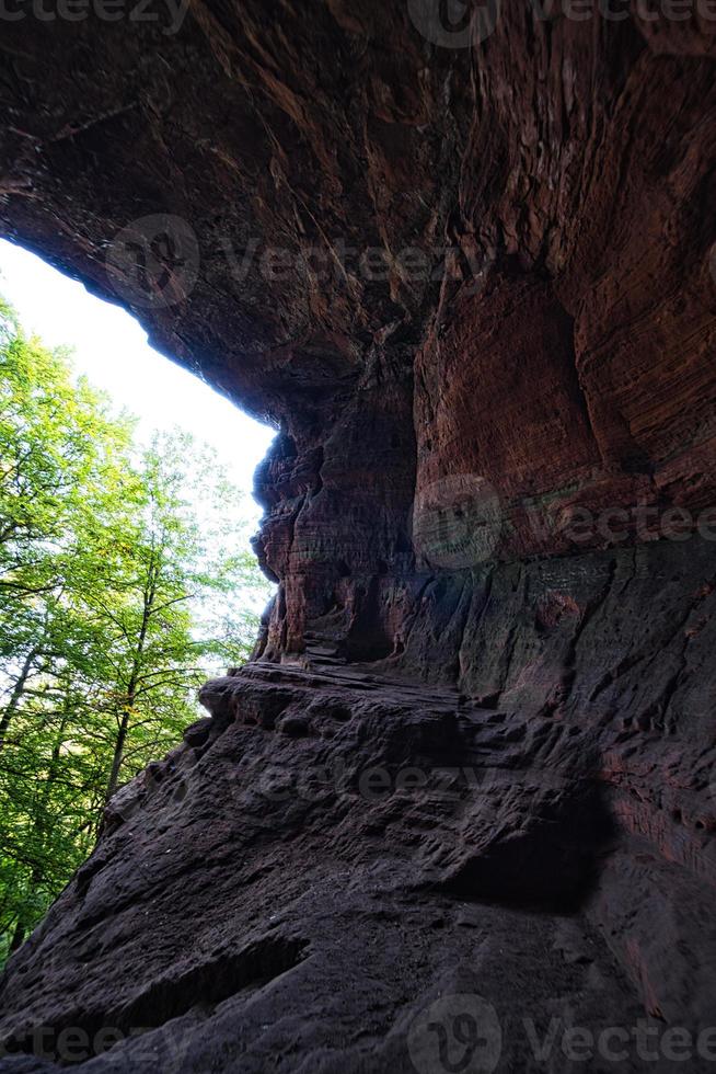 genovevahoehle is a cave near Trier and beautiful in the red tones photo