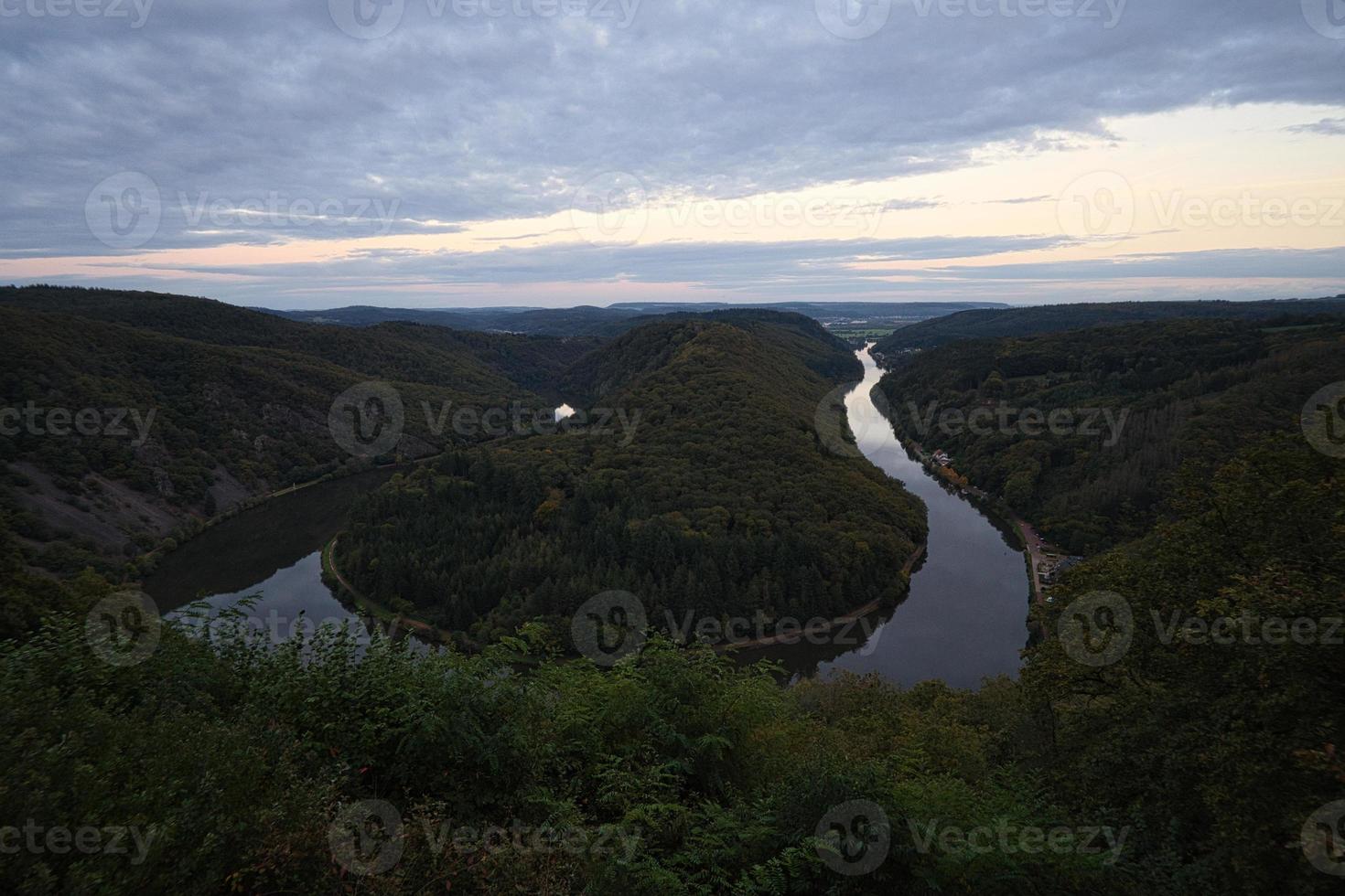 View of the Saar loop in Saarland. photo