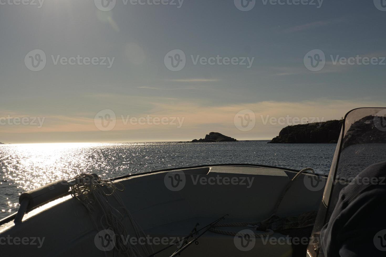 viaje en barco al viaje de pesca en noruega en el cabo oeste. Selje es un paraíso para la pesca. foto