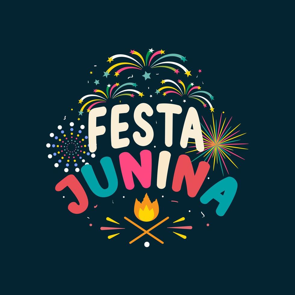 fondo de fiesta junina. celebración para fiesta festival ilustración vectorial libre diseño colorido vector