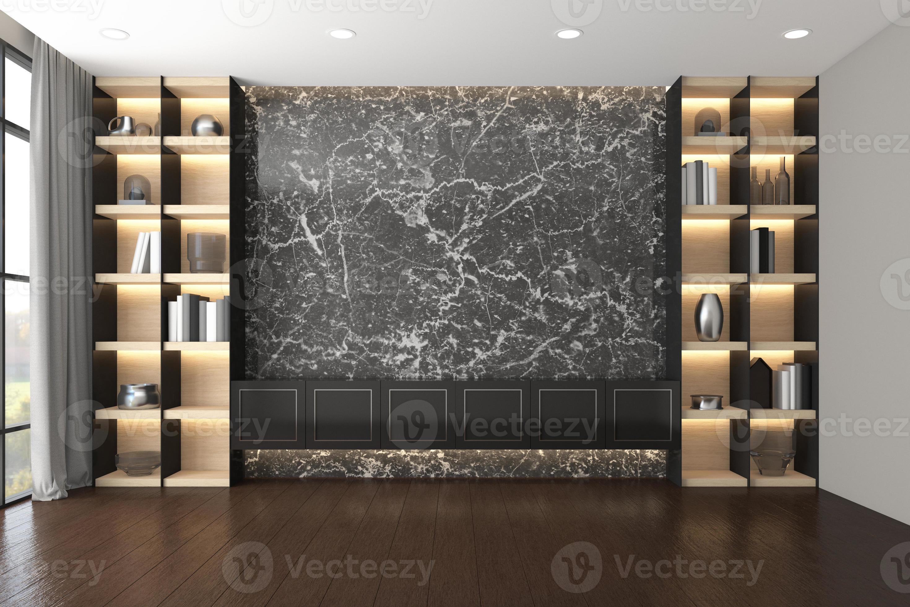 Black marble 2024 tv unit