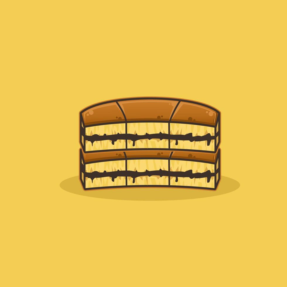 sabor muy delicioso comida callejera indonesia llamada martabak diseño de elementos vectoriales vector