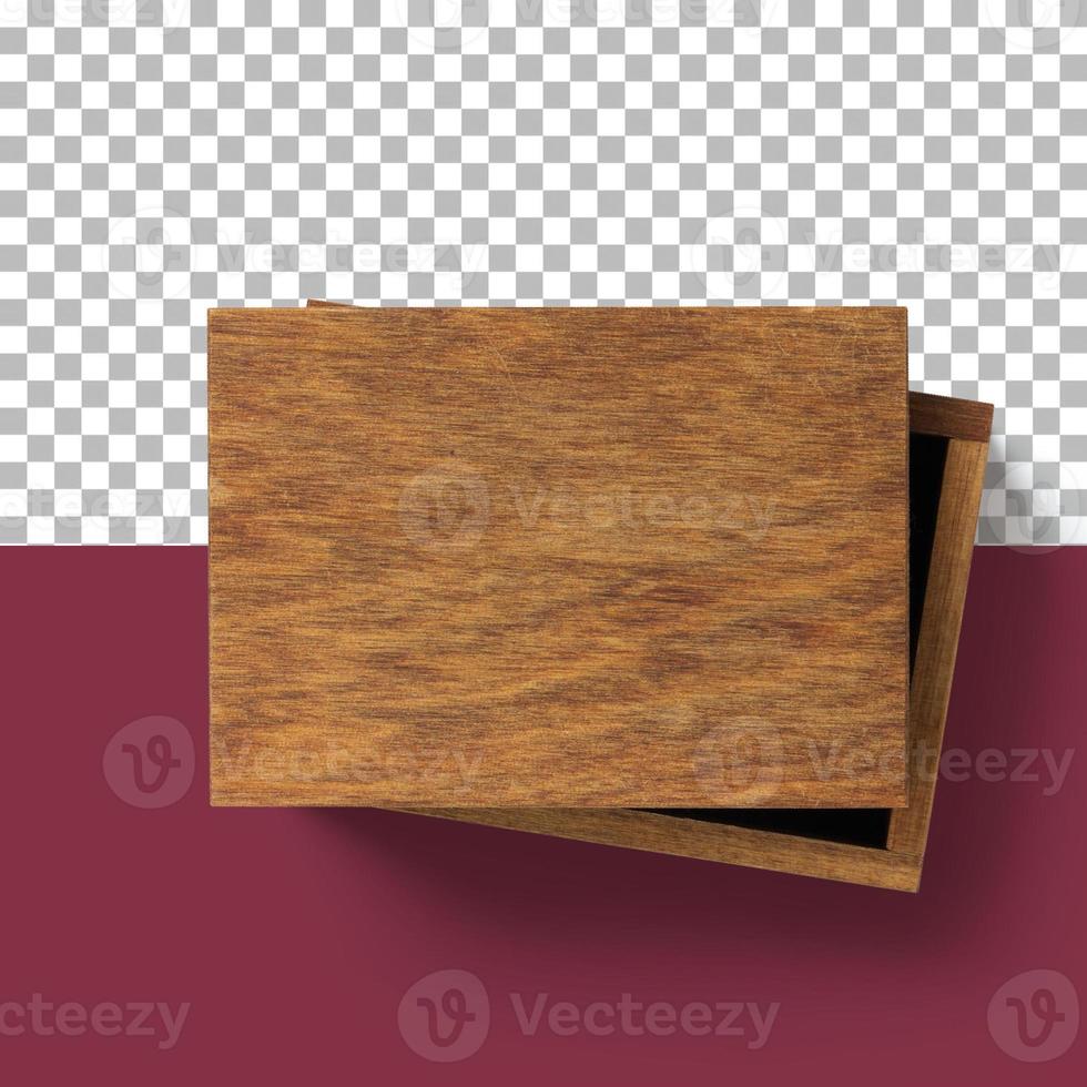 Top up wooden box for christmas gift isolated. photo