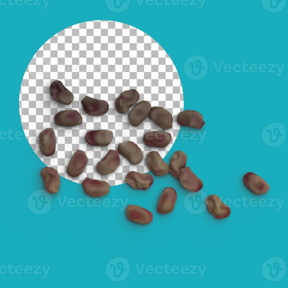 Splattered chocolate chips on transparent photo