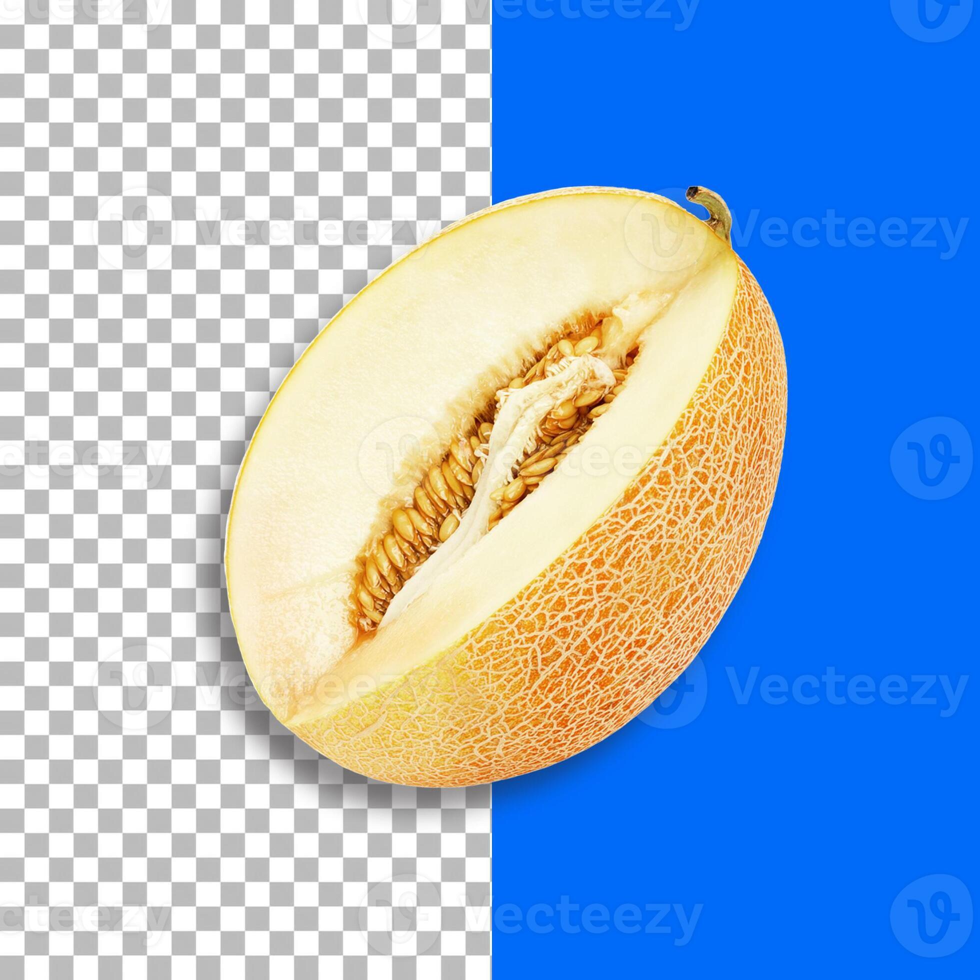 Cantaloupe melon isolated on transparency background. 9740977 Stock